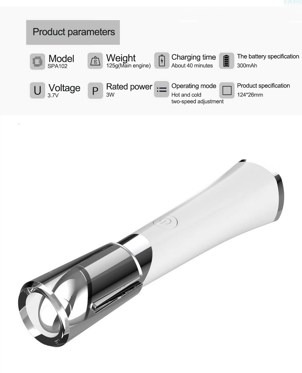Güzellik Göz Masaj Aleti USB Şarj Edilebilir Yüz Masaj Aleti Cilt Bakım Cihazı Detayları